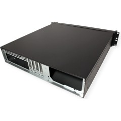 Inter-Tech IPC 2U-2098-SK Rackmount Micro-ATX Case - No Power Supply - Sleek Black Design for Optimal Performance